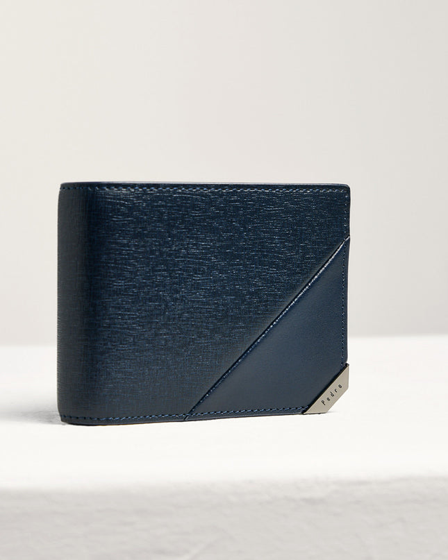 Leather Bi-Fold Money Clip Cardholder