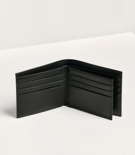 Two-Tone Leather Bi-Fold Wallet