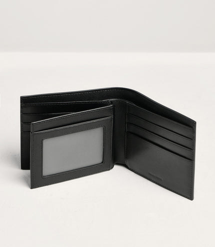 Two-Tone Leather Bi-Fold Wallet