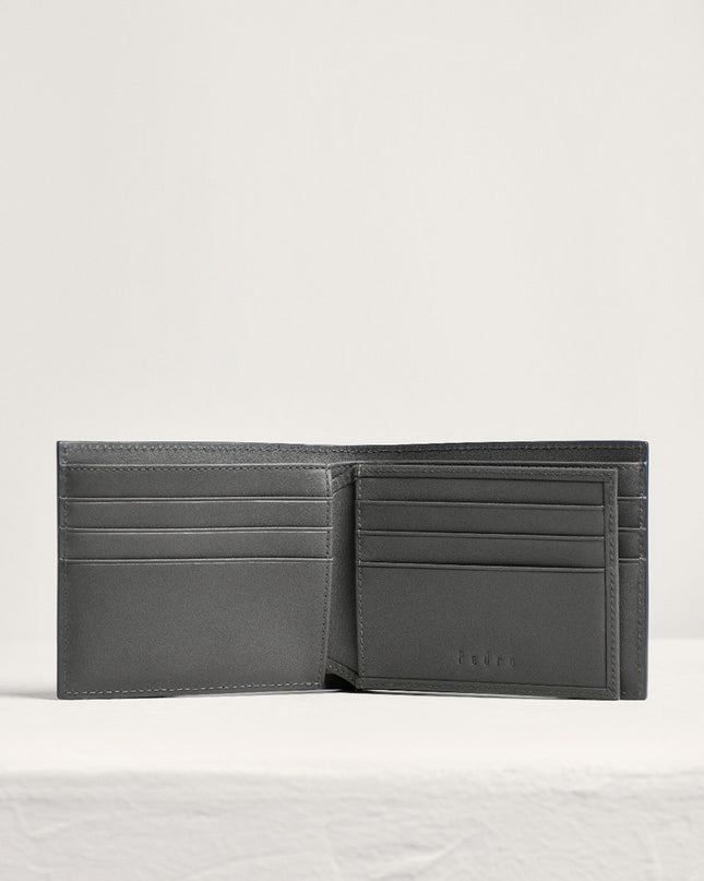 Embossed Leather Bi-Fold Wallet