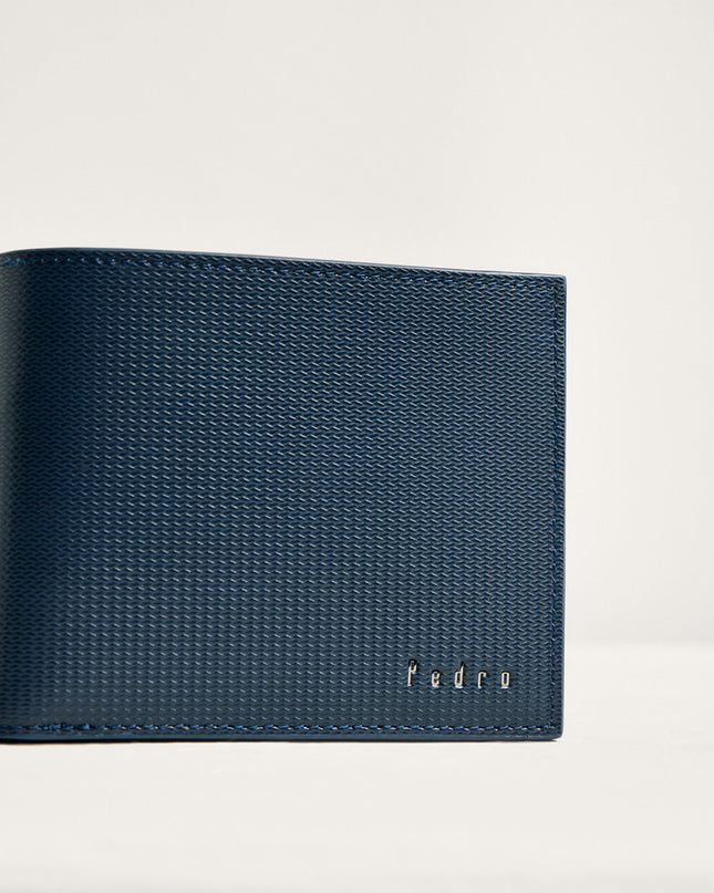 Embossed Leather Bi-Fold Wallet