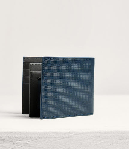 Embossed Leather Bi-Fold Wallet