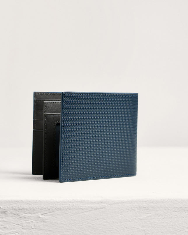 Embossed Leather Bi-Fold Wallet
