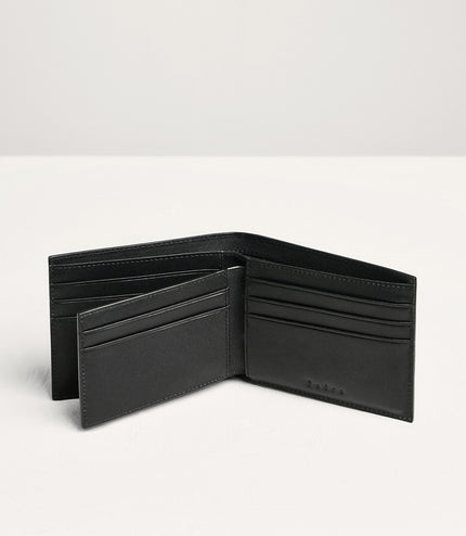 Embossed Leather Bi-Fold Wallet