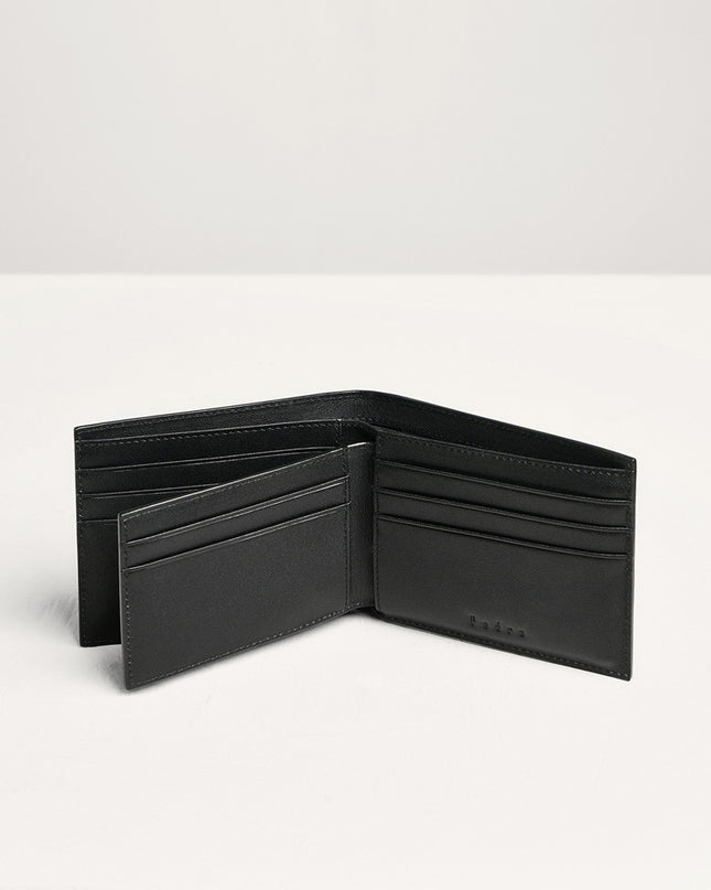 Embossed Leather Bi-Fold Wallet