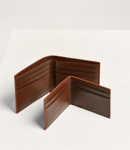 Embossed Leather Bi-Fold Wallet
