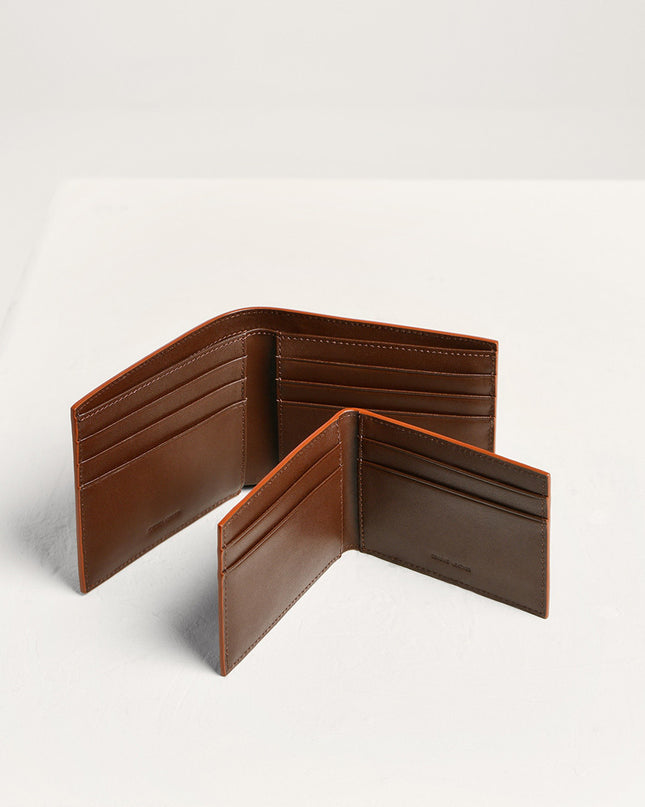 Embossed Leather Bi-Fold Wallet