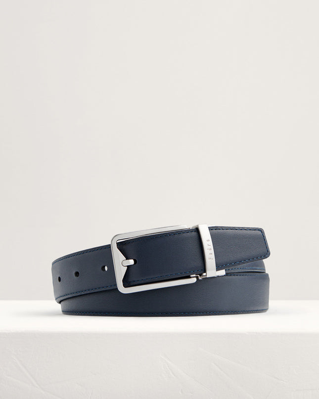 Leather Reversible Pin Belt