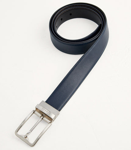 Leather Reversible Pin Belt