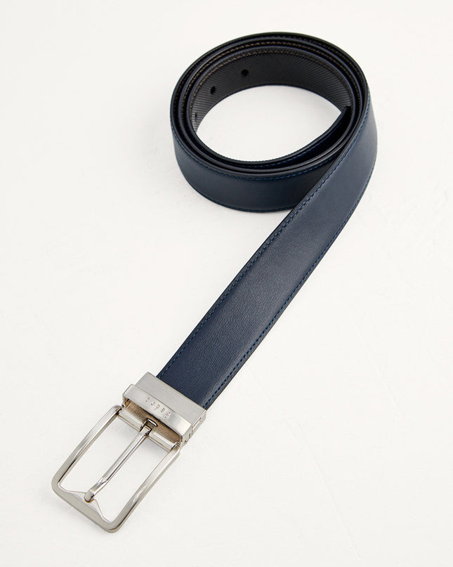 Leather Reversible Pin Belt