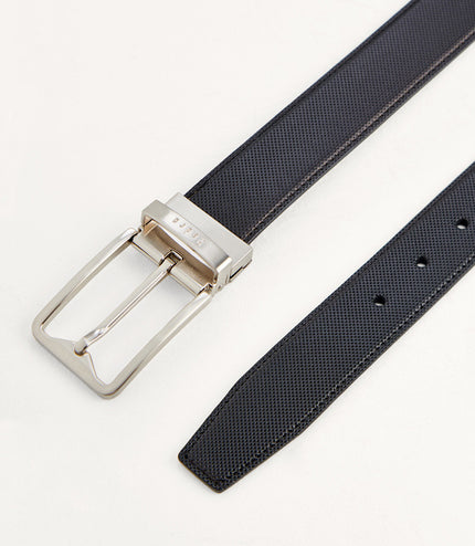 Leather Reversible Pin Belt