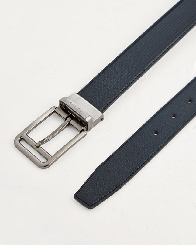 Leather Reversible Pin Belt