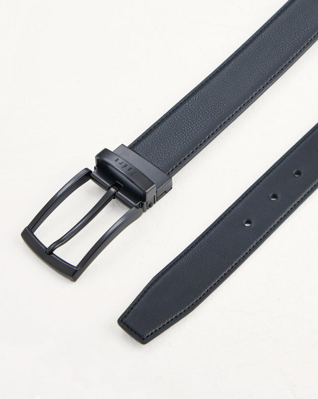 Leather Reversible Pin Belt