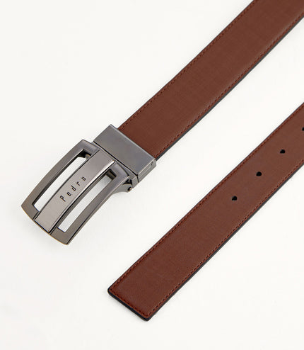 Leather Reversible Tang Belt