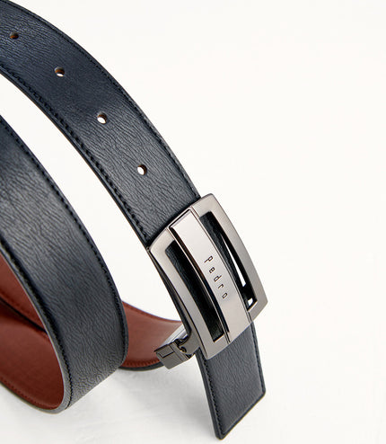 Leather Reversible Tang Belt