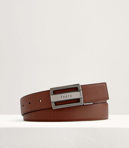 Leather Reversible Tang Belt