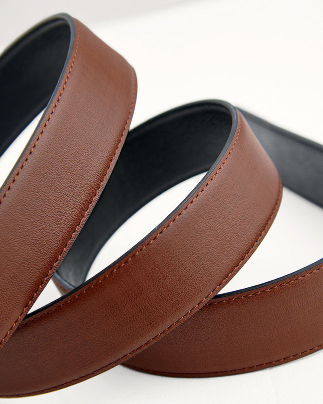 Leather Reversible Tang Belt