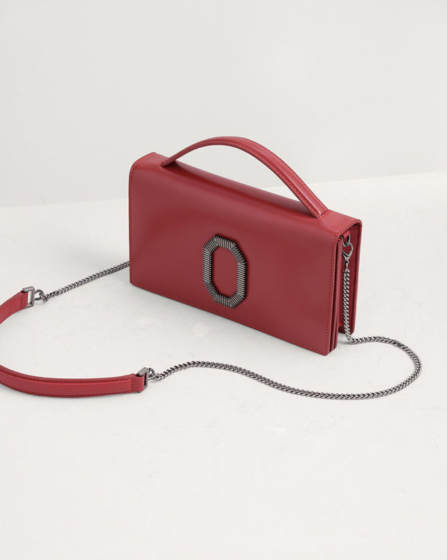 Embellished Leather Travel Organizer