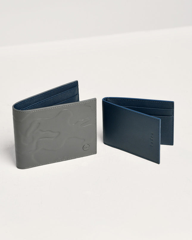 Embossed Leather Bi-Fold Wallet