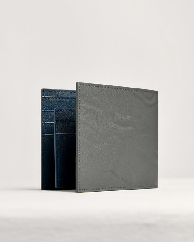 Embossed Leather Bi-Fold Wallet