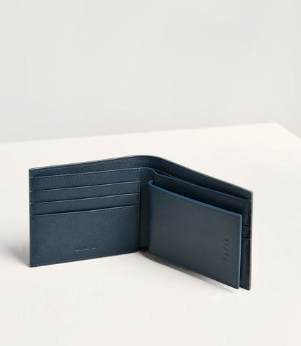 Embossed Leather Bi-Fold Wallet