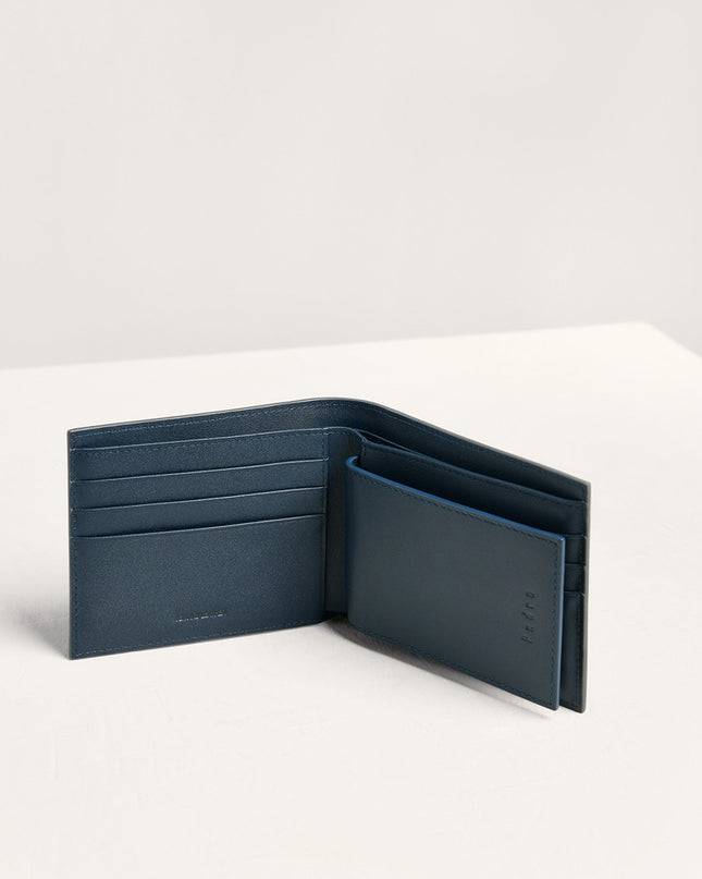 Embossed Leather Bi-Fold Wallet