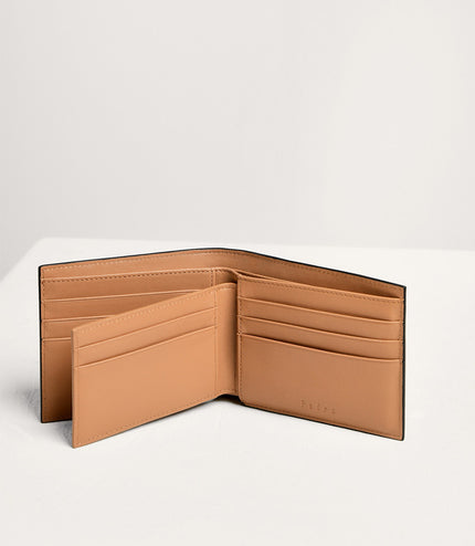 Embossed Leather Bi-Fold Wallet