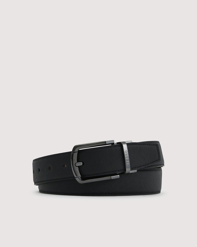 Leather Reversible Pin Belt