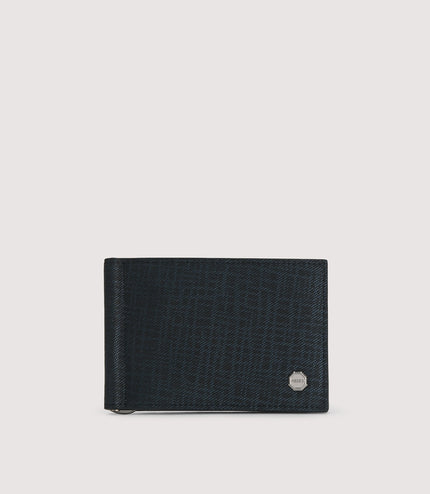 Leather Bi-Fold Cardholder with Money Clip