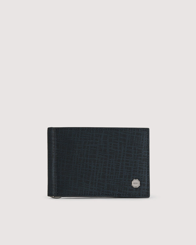Leather Bi-Fold Cardholder with Money Clip
