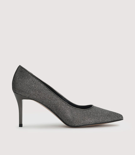Glitter Leather Pumps