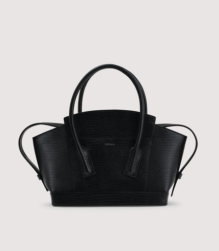 Embossed Leather Top Handle bag