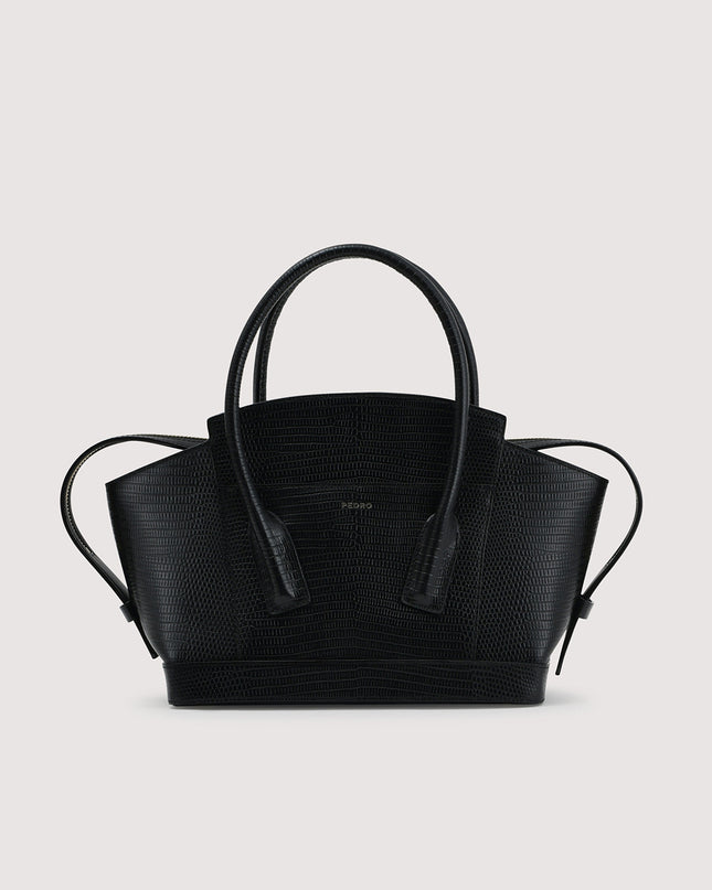 Embossed Leather Top Handle bag