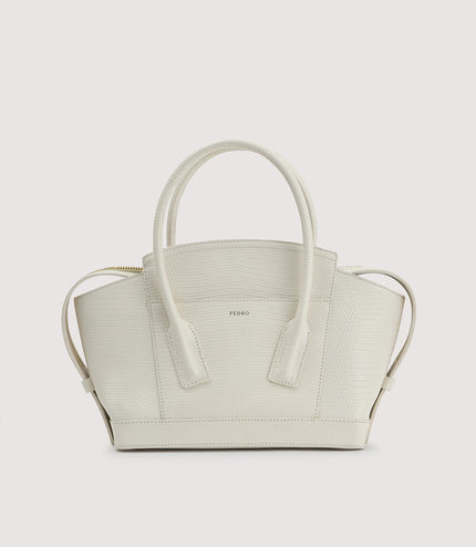 Embossed Leather Top Handle bag