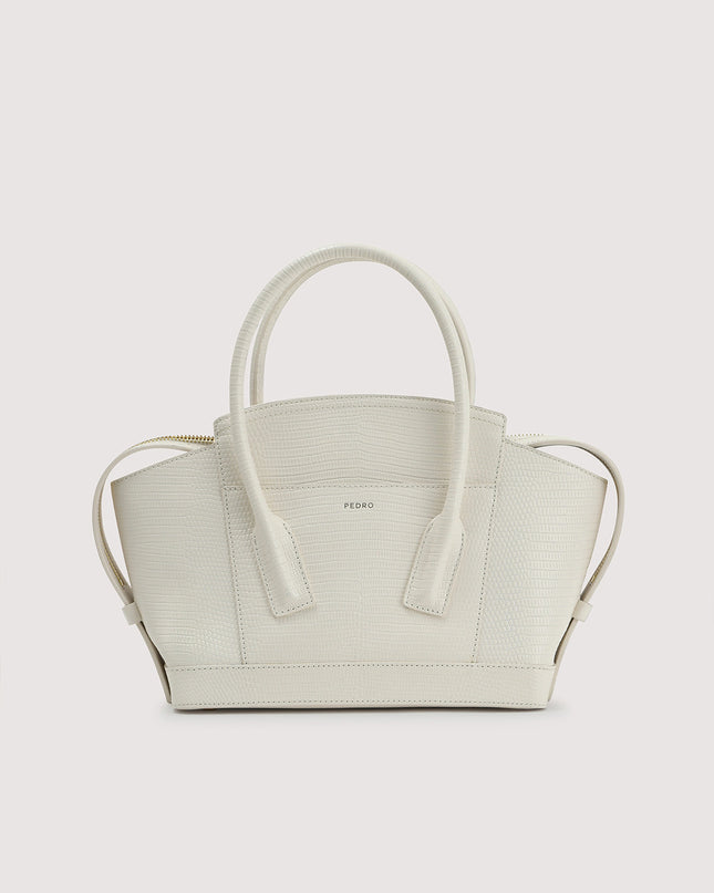 Embossed Leather Top Handle bag
