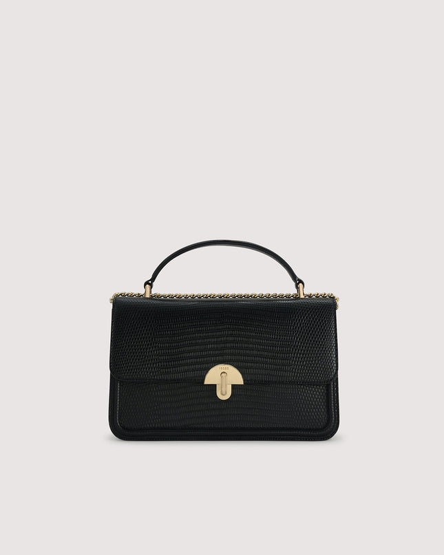 Embossed Leather Shoulder Bag