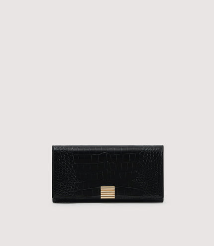 Embossed Leather Wallet On Chain