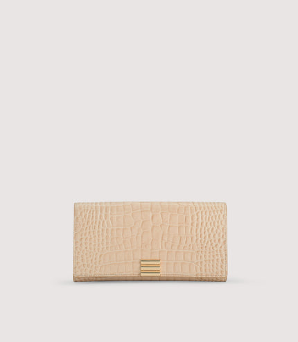 Embossed Leather Wallet On Chain
