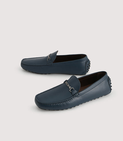 Pebbled Leather Moccasin