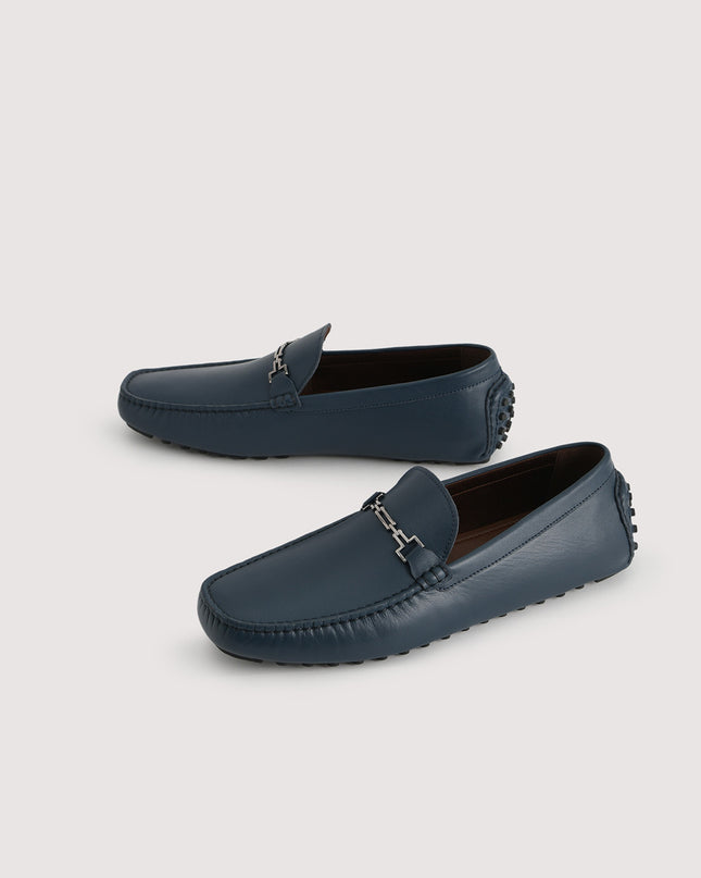 Pebbled Leather Moccasin