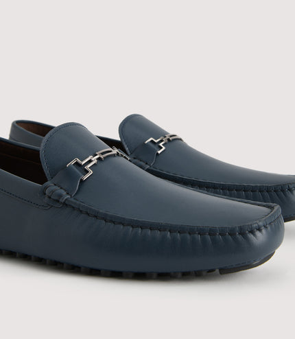 Pebbled Leather Moccasin