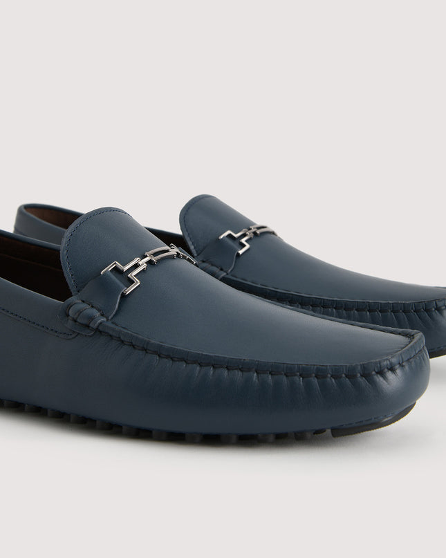 Pebbled Leather Moccasin