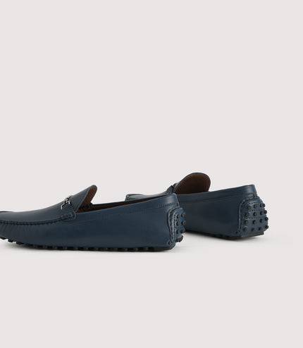 Pebbled Leather Moccasin