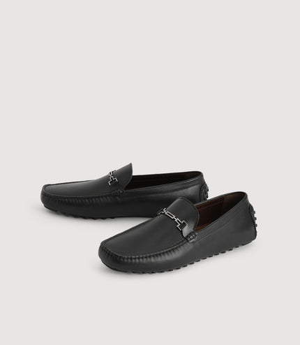Pebbled Leather Moccasin