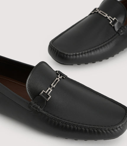 Pebbled Leather Moccasin