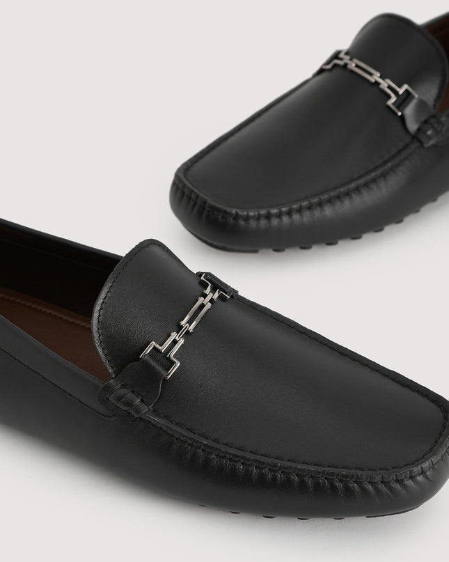 Pebbled Leather Moccasin