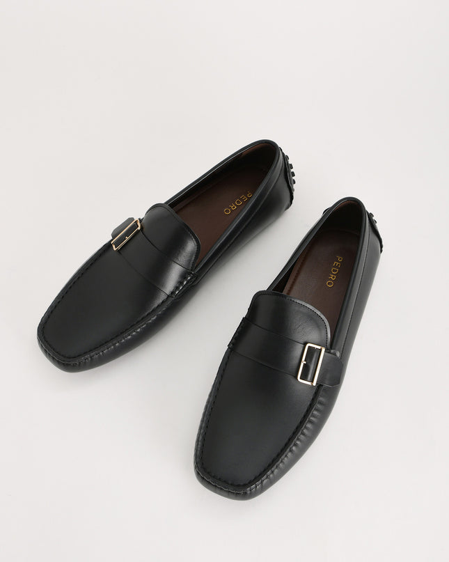 Buckled Leather Moccasin