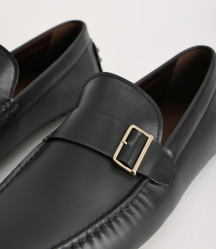 Buckled Leather Moccasin