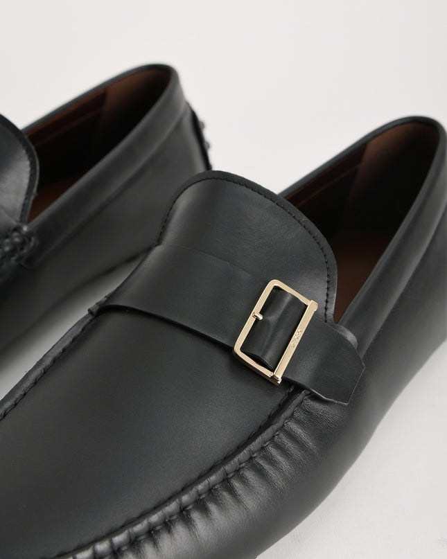 Buckled Leather Moccasin