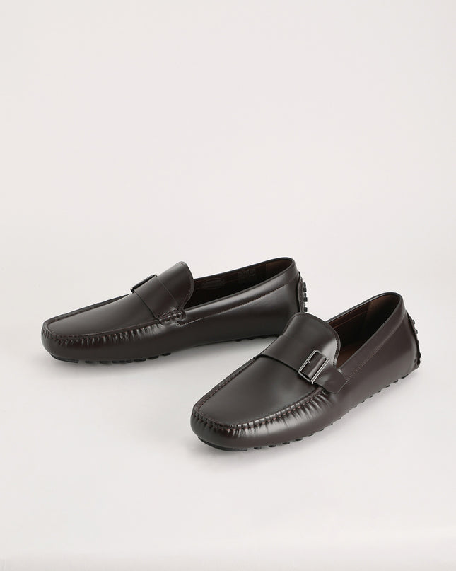 Buckled Leather Moccasin